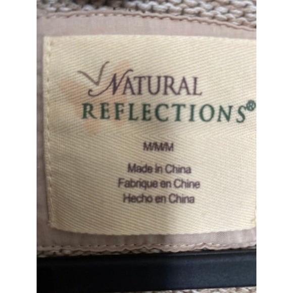 Henley Natural Reflections Marble Knit 3 button Henley Sweater Size M - Picture 3 of 4